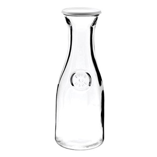 glass carafe with lid as seen on linenlavenderlife com