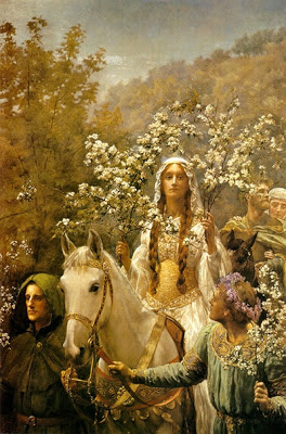 Guinevere's Maying, by John Collier (1850-1934) as seen on linenlavenderlife com