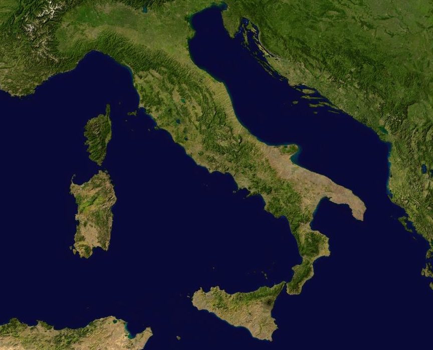  italy  google  earth image as seen on linenlavenderlife com 